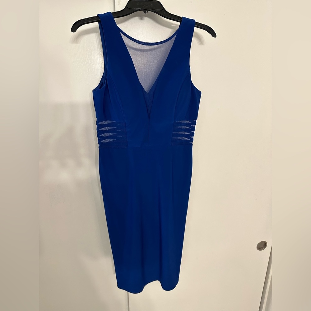 Short Cocktail Dress with Mesh